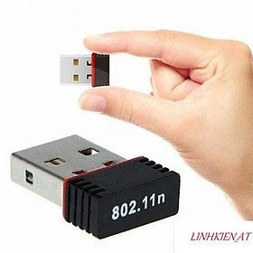 USB Wifi không dây 802.11N - Thu sóng wifi cho máy tính pc, laptop, usb mini không dây loại tốt có tặng kèm đĩa cài