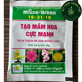 Mua Phân Bón NPK Micro-Green Tạo Mầm Hoa Cực Mạnh - Kích Thích Ra Hoa Đồng Loạt 10g