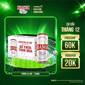 Bia Hanoi Premium - Thùng 24 lon 330ml