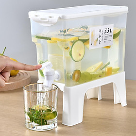 Refrigerator Beverage Dispenser with Tap Cold Water Jug Lemonade Container
