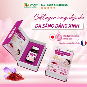 Hình ảnh Viên uống COLLAGEN Sáng Đẹp Da Hỗ trợ chống Oxy hoá, giúp tăng cường độ ẩm, độ đàn hồi cho da, cải thiện các triệu chứng nám da, nhăn da, khô da, giúp da sáng đẹp Công ty TNHH Tâm An Pharma