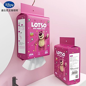 Mua Khăn mặt  khăn lau dùng 1 lần gấu dâu lotso gói 200 cái chất liệu mềm mại phù hợp cho da nhạy cảm an toàn cho da - Hàng Nhập Khẩu