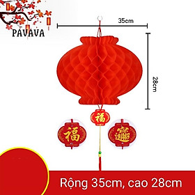 Mua Đèn lồng đỏ Nilon chữ Phúc 30cm/25cm/20cm treo trang trí Tết - đèn lồng chống nước