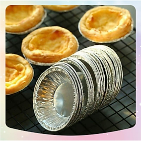 Mua Set 100 cốc  chén  khuôn giấy bạc nướng hàu  bánh  tart trứng siêu tiện lợi GD603-ChenBac100