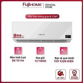 Máy sưởi điều hòa treo tường nhập khẩu FUJIHOME FHW4000 quạt sưởi ceramic không khô da, không đốt oxi, tiết kiệm điện - Hàng chính hãng