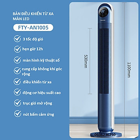 Mua Quạt điều hòa màn LED có cảm ứng  điều khiển từ xa  lọc không khí cao cấp- Quạt cây không cánh mẫu mã hiện đại sang trọng
