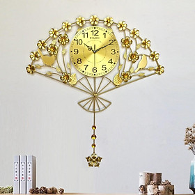 Đồng hồ treo tường GCLOCK loại to KT 80X71 (cm) cao cấp làm từ kim loại sơn tĩnh điện chạy máy kim trôi chuẩn (2023)