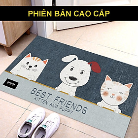 Thảm Lau Chân TCS SHOUSE phòng khách phòng tắm ngủ đế chống trơn trượt siêu thấm hút nước cao cấp sang trọng