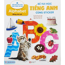 Bé vui học tiếng Anh cùng sticker - Bảng chữ cái Alphabet - Bản Quyền