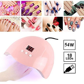 Máy hơ gel sấy móng tay cực nhanh chuyên dụng cho tiệm nail hoặc gia đình loại tốt công suất 54w