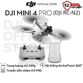 Mua Flycam DJI Mini 4 Pro quay video dọc  chất lượng 4K 60fps HDR  ActiveTrack 360 (DJI Mini 4 Pro) - Hàng chính hãng