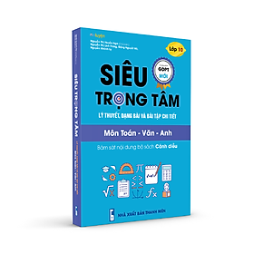 Hình ảnh Lớp 10 (bộ Cánh diều)- sách Siêu trọng tâm Toán Văn Anh - Nhà sách Ôn luyện