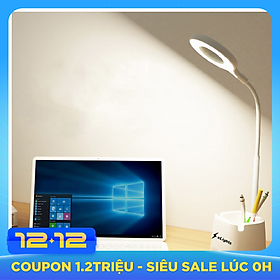 Đèn Bàn Học Đọc Sách, Làm Việc (Học Sinh, Sinh Viên, Văn Phòng) LED Chống Cận, Cảm Ứng Tích Điện Pin 2500mAh Elights BT-618