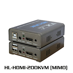Bộ chuyển đổi hdmi sang lan 200m có USB Ho-Link HL-HDMI-200KVM (Ver 3.0.2) - Hàng Chính Hãng