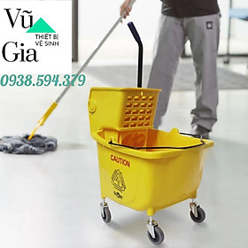 Xe đẩy vắt nước lau nhà 36l, xe vắt móp, xe làm vệ sinh