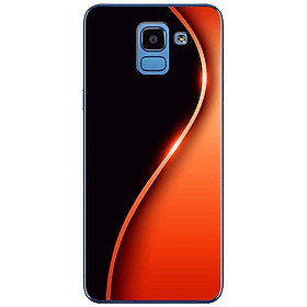 Ốp lưng dành cho Samsung J6 (2018) mẫu Đường cong chữ S đỏ