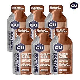 COMBO 6 GÓI Gel Năng Lượng Gu Energy Roctane Vị Seasalt Chocolate - Socola Muối Biển Combo 6 Gói