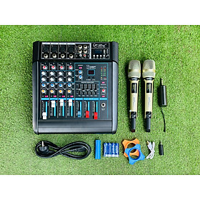 Combo Karaoke Mixer F82D + Micro Q02  Tặng 10M Dây - Hát Chuyên Nghiệp, Âm Thanh Cao Cấp, Dễ Dàng Sử Dụng, BH12T Hàng Chính Hãng