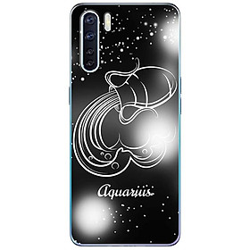 Ốp lưng dành cho Oppo A91 mẫu Cung hoàng đạo Aquarius (đen)