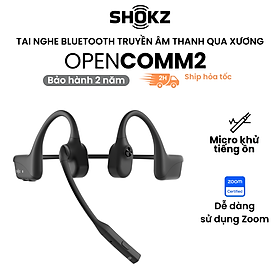Tai nghe Bluetooth truyền âm thanh qua xương Shokz OPENCOMM2/OPENCOMM2 UC - Hàng Chính Hãng