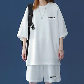 Đồ Bộ Thể Thao Nam Nữ Unisex Dày Mịn Logo Thêu Chữ Cực Xinh