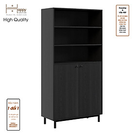 Mua  Happy Home Furniture  CATY   Kệ sách 6 tầng 2 cửa mở - chân sắt    90cm x 40cm x 180cm (DxRxC)  KSA_016