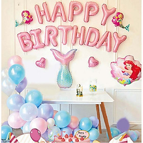 Bộ bong bóng tiên cá trang trí sinh nhật - Mermaid birthday set tcl53