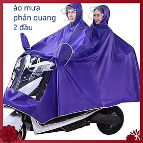 Mua Áo Mưa 2 Đầu - Áo Mưa phản quang Vải Dù { Loại 1}   chống rách có kính che mặt tiện dụng