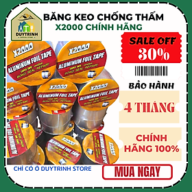 Băng keo chống thấm x2000 Nhật Bản chắc chắn, Siêu Sale, chống thấm dột, dán tường, dán mái tôn đủ kích thước