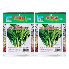 Bộ 2 Gói Hạt Giống Cải Ngồng (Cải Ngọt Bông) PN-108 Phú Nông (20g / Gói)