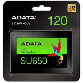 Ổ cứng SSD ADATA Ultimate SU650 Sata III 3D-NAND 2.5 inch 120GB - Hàng Chính Hãng