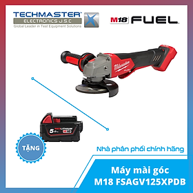 Mua Máy mài góc Milwaukee M18 FSAGV125XPDB-0X0 + TẶNG PIN 18V 5.0Ah-M18B5 (Hàng chính hãng Bảo hành 12 tháng)