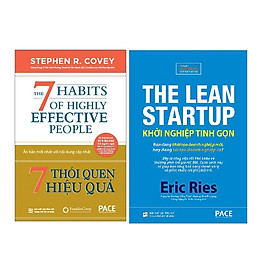 Combo 2 cuốn: 7 Thói Quen Hiệu Quả + Khởi Nghiệp Tinh Gọn - The Lean Startup - Eric Ries (nguyetlinhbook)