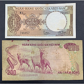 Mua Tờ 200 đồng con Nai thuộc bộ thú Việt Nam ngày xưa  TẶNG KÈM 1đ MÁY CÀY  Tiền cổ thời bao cấp  sưu tầm