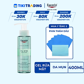 Gel rửa mặt giảm mụn Eucerin Pro Acne Cleansing Gel 400ml