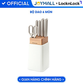 Bộ Dao 6 Món Lock&Lock (4 Dao, 1 Kéo, 1 Hộp Đựng Dao) CKK802