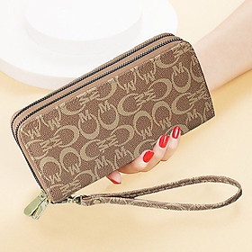 Ví nữ dài cầm tay NEW-0030 kiểu dáng 2 khóa kéo tiện dụng, chất liệu da cao cấp, bền đẹp