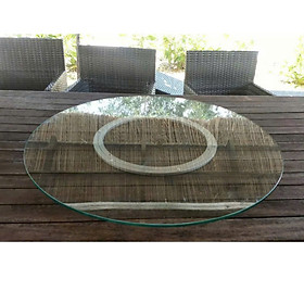 Mua Combo Mặt Bàn Kính Cường Lực Và Vòng Xoay Nhôm KB-932