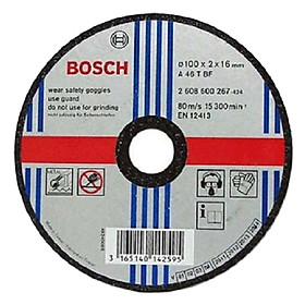 Đá Cắt Bosch (100 x 2 x 16mm) - Sắt
