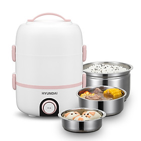 HYUNDAI electric lunch box/ heated lunch box/steaming lunch box 2.2L QC-FH620 steaming double effect 200W power