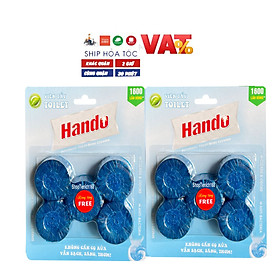 [GIÁ CÔNG PHÁ MUA 8 ĐƯỢC 10] Bộ 2 vỉ 8+2 viên tẩy và làm thơm bồn cầu hương Lavender