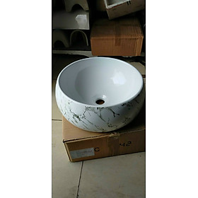 Mua CHẬU ĐẶT BÀN ĐÁ HÌNH TRÒN VÂN ĐÁ CAO CẤP