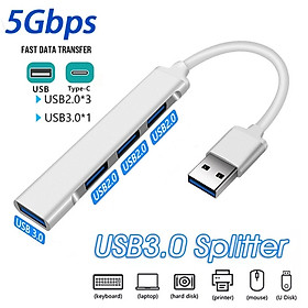 Mua Bộ cáp chia 4 cổng USB 3.0 đa năng tiện dụng cho máy tính PC Laptop - miếng lót chuột