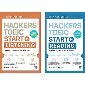 [Download Sách] Combo 2 Cuốn: Hackers Toeic Start Listening + Reading