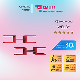 Mua Kệ trang trí gỗ thiết kế mới lạ SMLIFE Welby