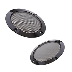 2 Sets Speaker Grills Cover Case with Screws for Speaker Mounting Home Audio DIY