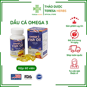 Dầu Cá Omega 3 Mỹ Fish Oil Giúp Bổ Mắt, Não, Tim