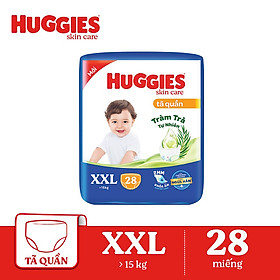 Tã/bỉm quần HUGGIES SKINCARE gói JUMBO size XXL 28 miếng