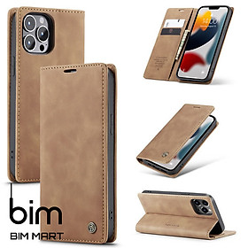 Bao da cao cấp dành cho iPhone 13 Pro Max dạng ví chính hãng Caseme - Hàng Nhập Khẩu