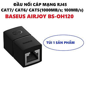 Mua Đầu nối dài cáp mạng RJ45 CAT7 CAT6 CAT5 1000MB/s 100MB/s)  BASEUS AIRJOY BS-OH120  _ Hàng chính hãng